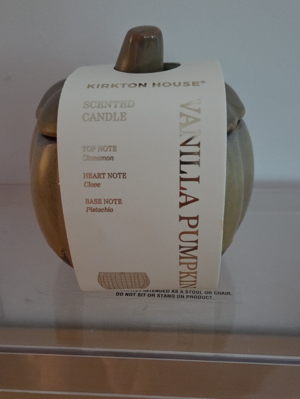 Kirkton House Vanilla Pumpkin Scented Candle - Ceramic